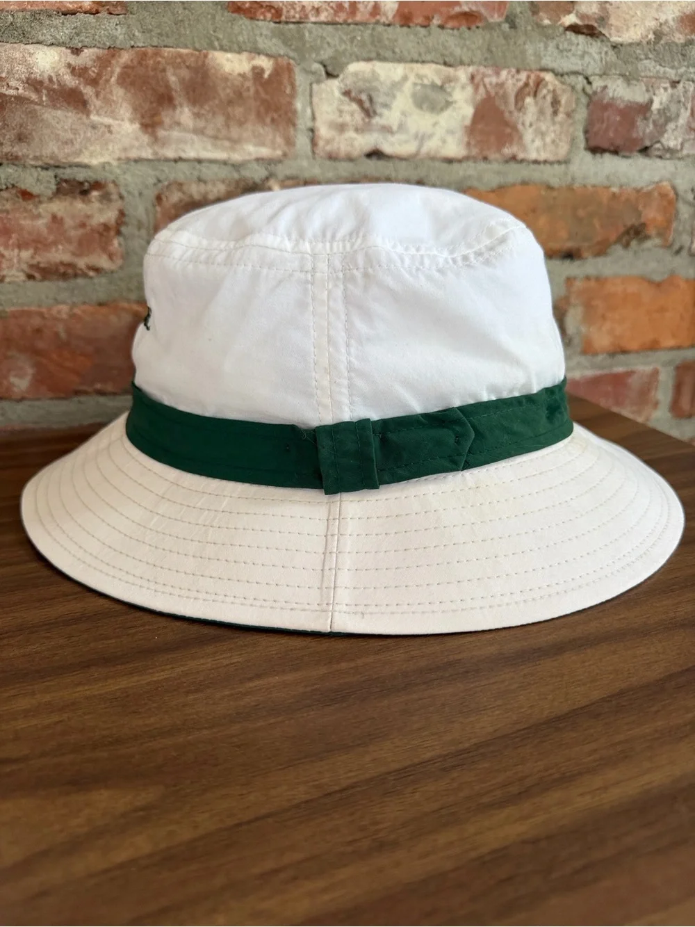 Vintage Titleist Golf Bucket Hat White Green Made USA 90s Large